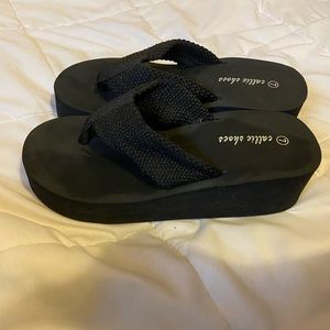 Wedge Flip Flop Sandals